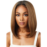 Load image into Gallery viewer, Outre Synthetic Lace Front Wig Perfect Hairline 13x4 FAUX SCALP DANNITA

