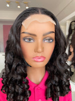 Charger l&#39;image dans la galerie, Sunshine Spiral Curl Double Drawn Human Hair Wig
