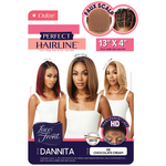Load image into Gallery viewer, Outre Synthetic Lace Front Wig Perfect Hairline 13x4 FAUX SCALP DANNITA
