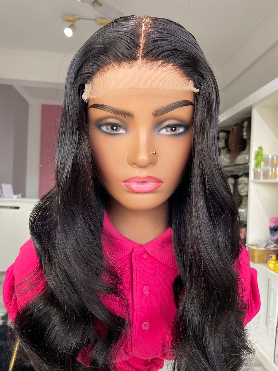 SUNSHINE LUXURY BODYWAVE DOUBLE DRAWN  HUMAN HAIR WIG