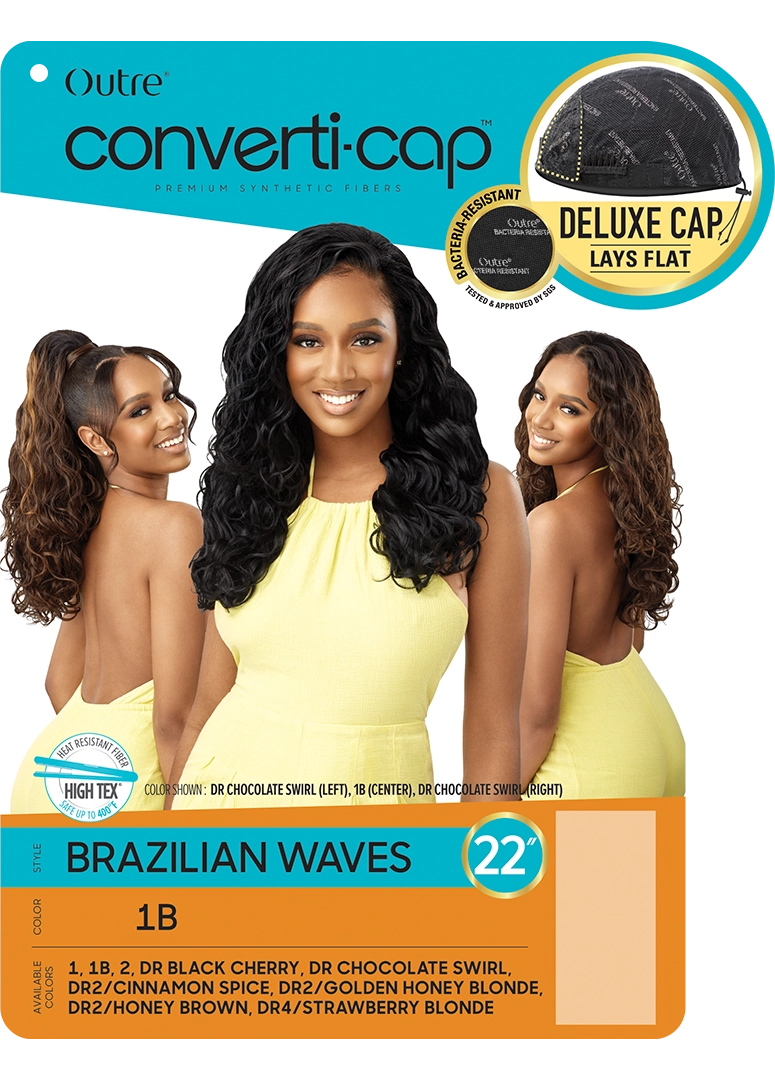 Outre Converti-Cap Deluxe Cap Wig - BRAZILIAN WAVES