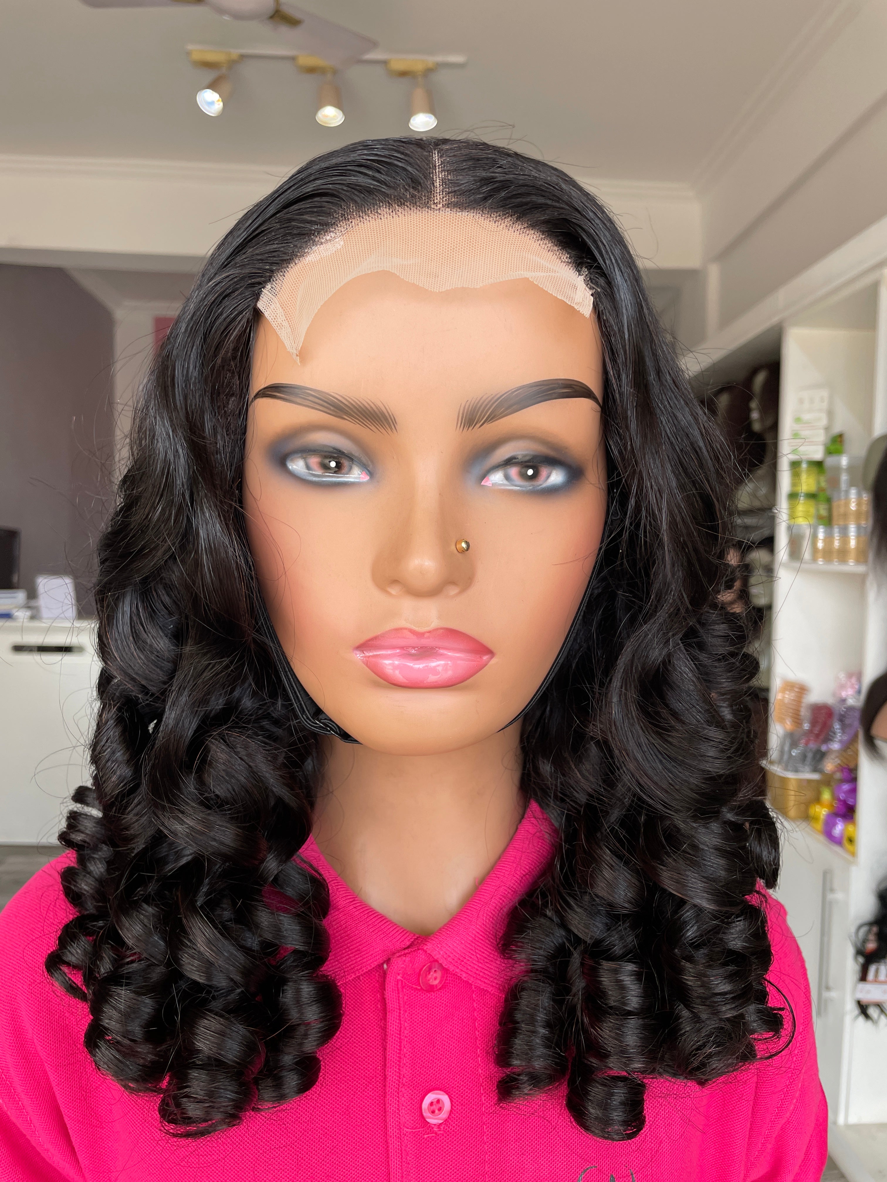 Sunshine Spiral Curl Double Drawn Human Hair Wig