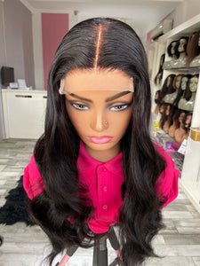 SUNSHINE LUXURY BODYWAVE DOUBLE DRAWN  HUMAN HAIR WIG