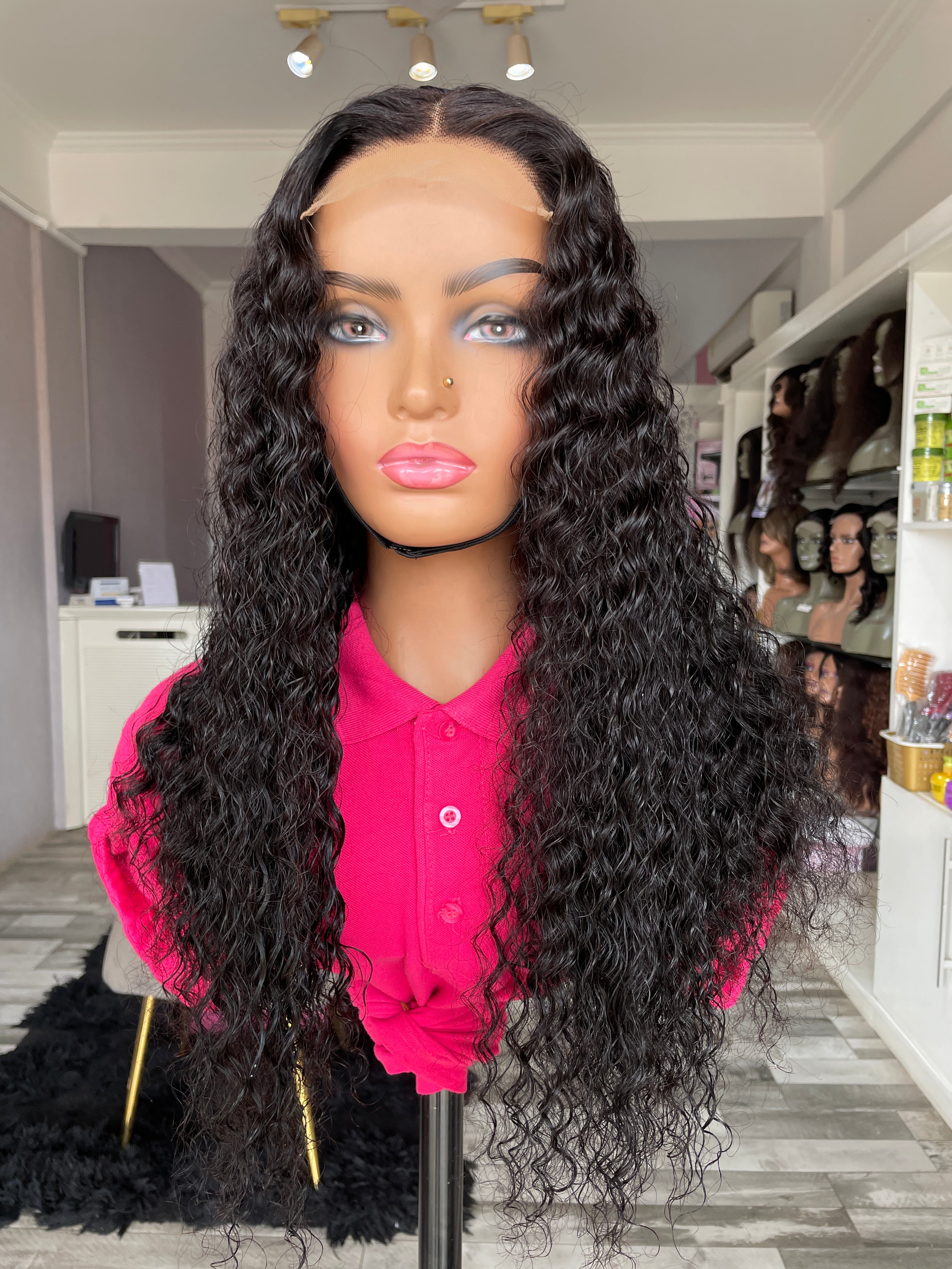 SUNSHINE-Deep Wave Human Hair Wig