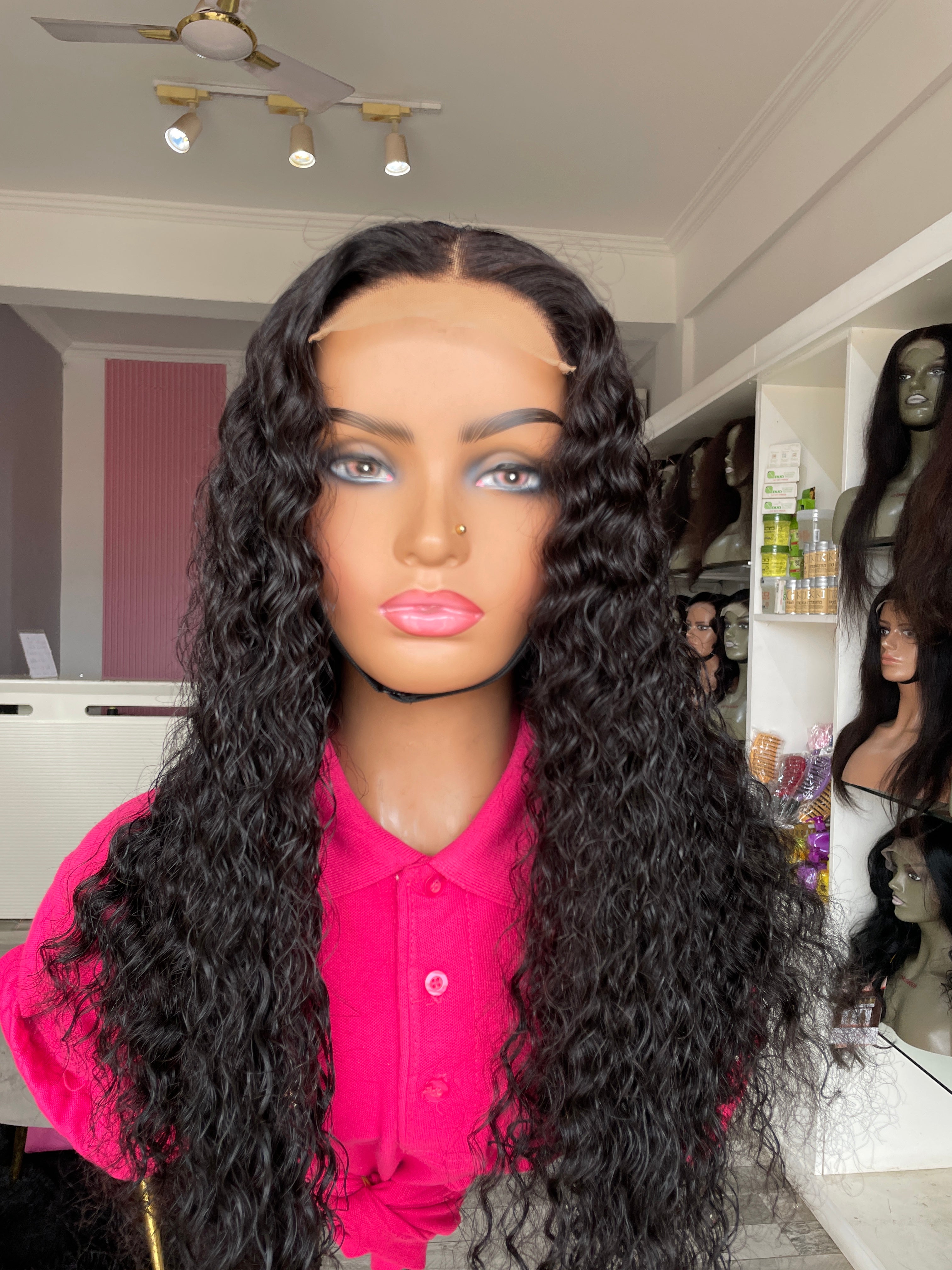 SUNSHINE-Deep Wave Human Hair Wig