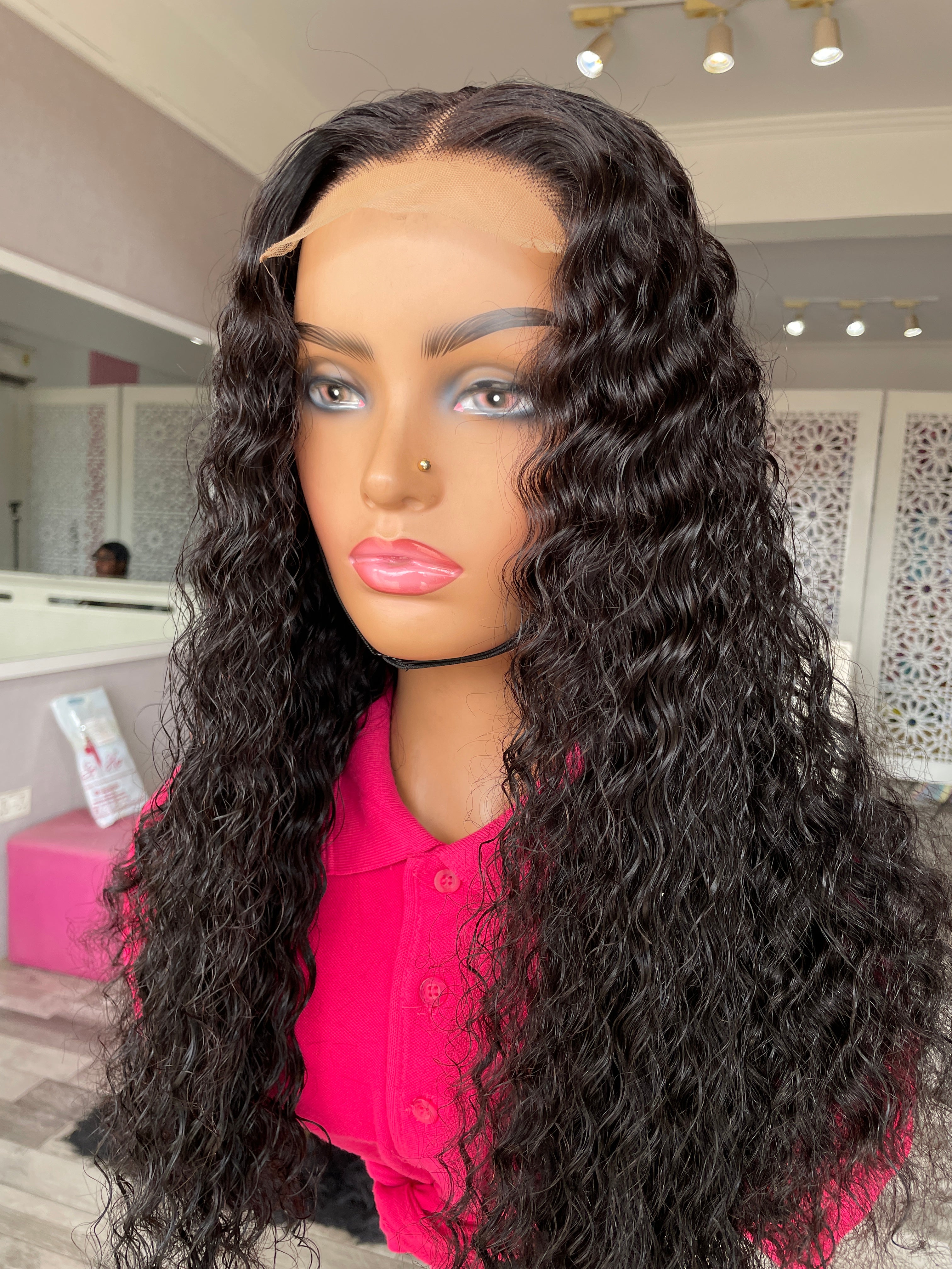 SUNSHINE-Deep Wave Human Hair Wig