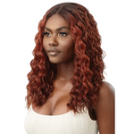 Load image into Gallery viewer, Outre Synthetic Swiss Wet &amp; Wavy Lace Front Wig - PRISCILLA
