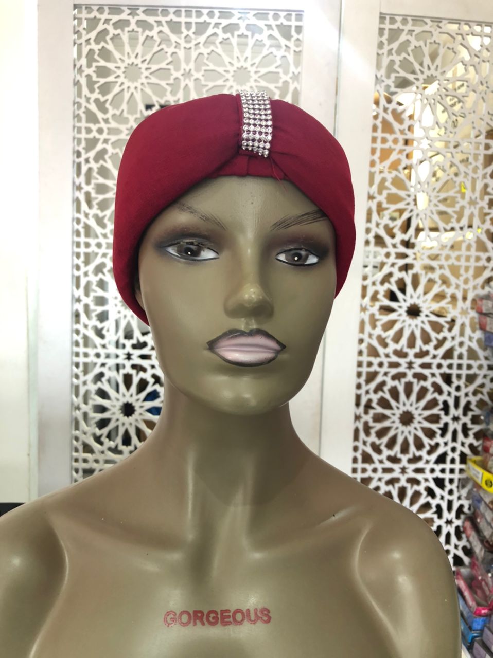 Studded Bow Turban