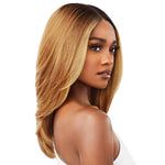 Charger l'image dans la galerie, OUTRE SYNTHETIC MELTED HAIRLINE LACE FRONT WIG- MARTINA
