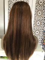 Load image into Gallery viewer, (Chocolate)Raregen Double Drawn Straight Human Hair Wig
