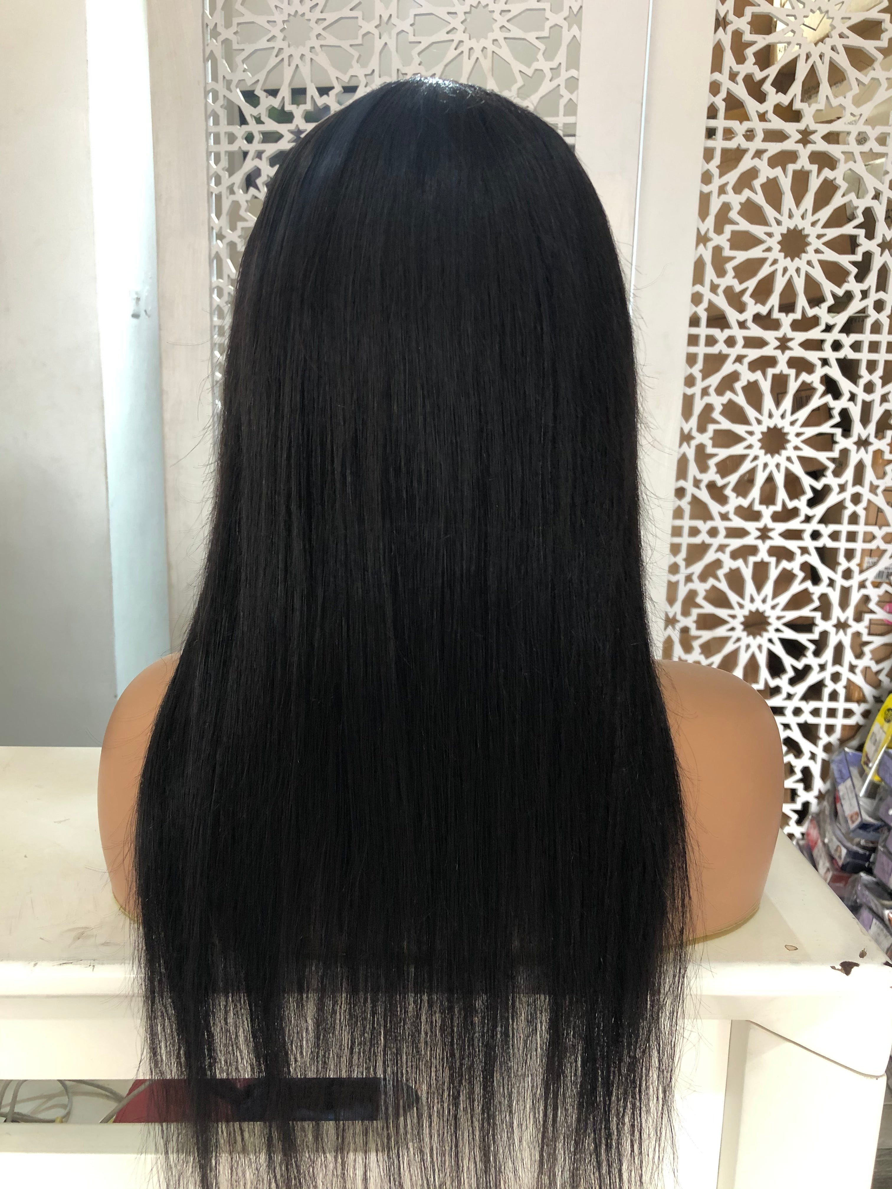Grade 11A Silky Straight Peruvian Human Hair Wig
