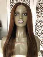 Load image into Gallery viewer, (Chocolate)Raregen Double Drawn Straight Human Hair Wig
